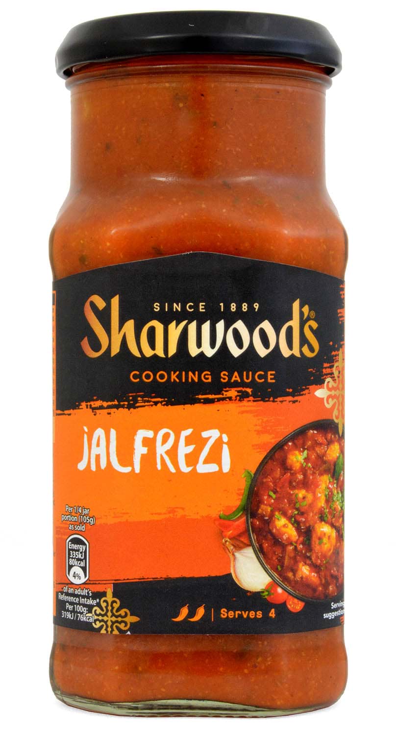 Bild von Sharwoods Jalfrezi Cooking Sauce 420g MHD 12/2024