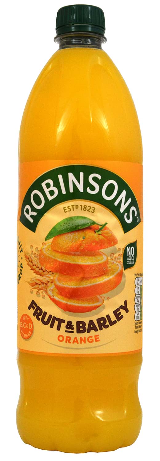 Bild von Robinsons Fruit & Barley Orange 1 Liter MHD 05/25