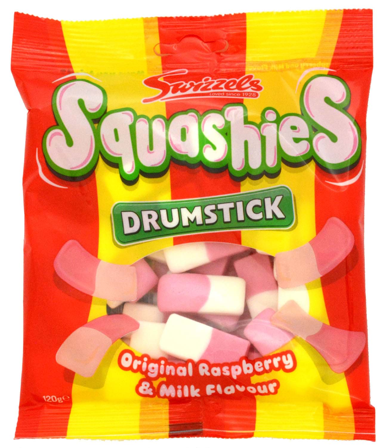 Bild von Swizzels Squashies Original Raspberry & Milk Flavour 120g