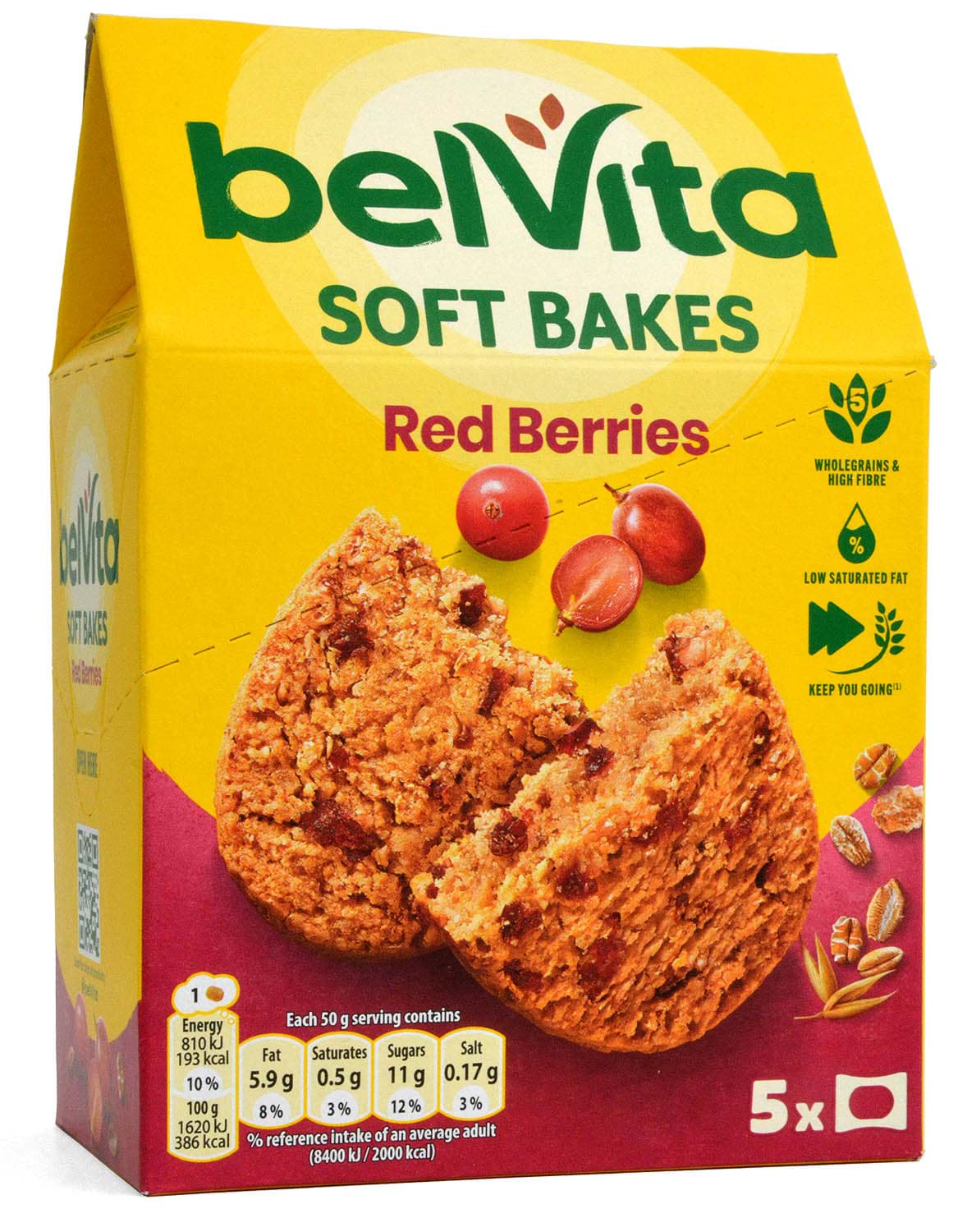 Bild von belVita Soft Bakes Red Berries 5 x 50g