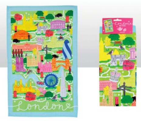Bild von London Map Tea Towel