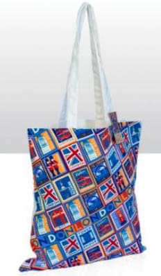 Bild von London Stamps Cotton Tote Bag