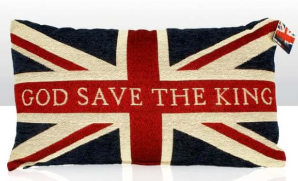 Bild von God Save The King Chenille Cushion