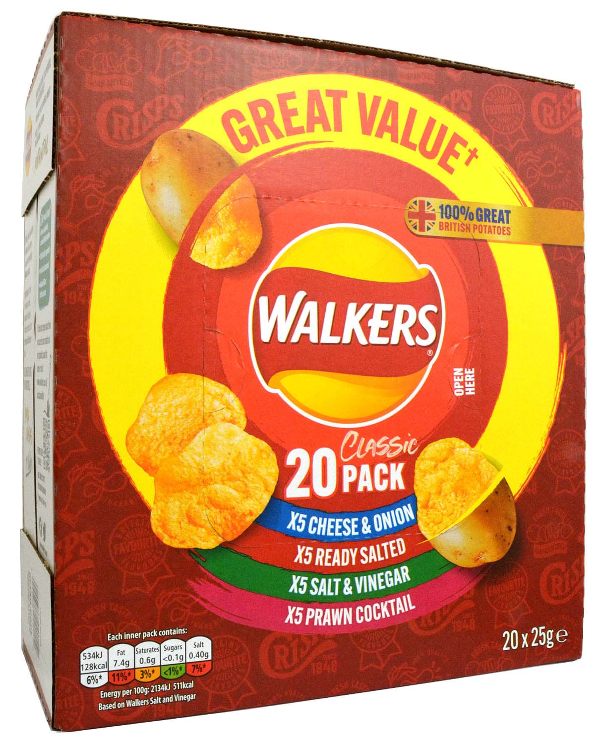Bild von Walkers 20er-Box Classic Variety 20 x 25g
