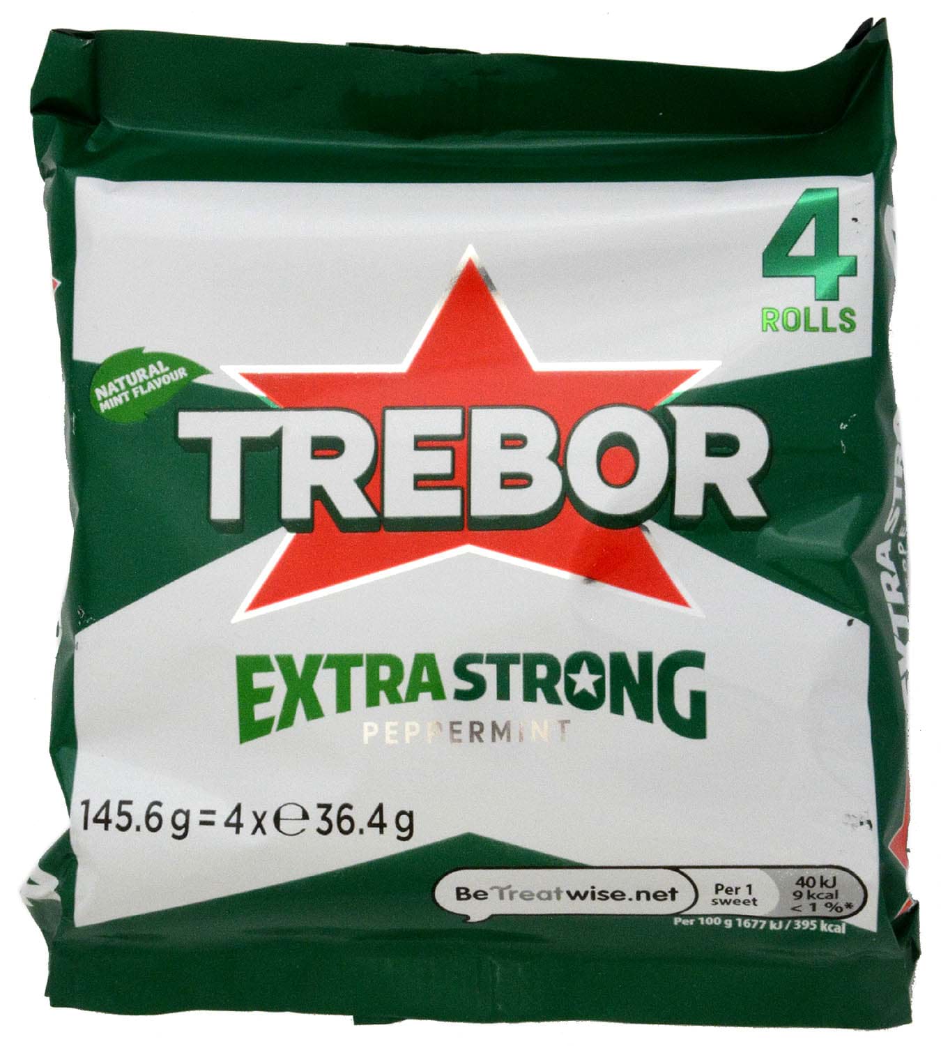 Bild von Trebor Extra Strong Peppermints 4 x 36.4g