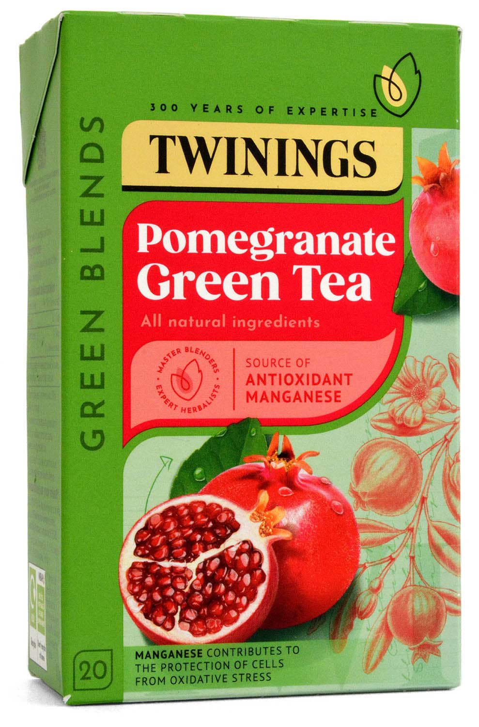Bild von Twinings Grüner Tee mit Granatapfel 20 Beutel Pomegranate