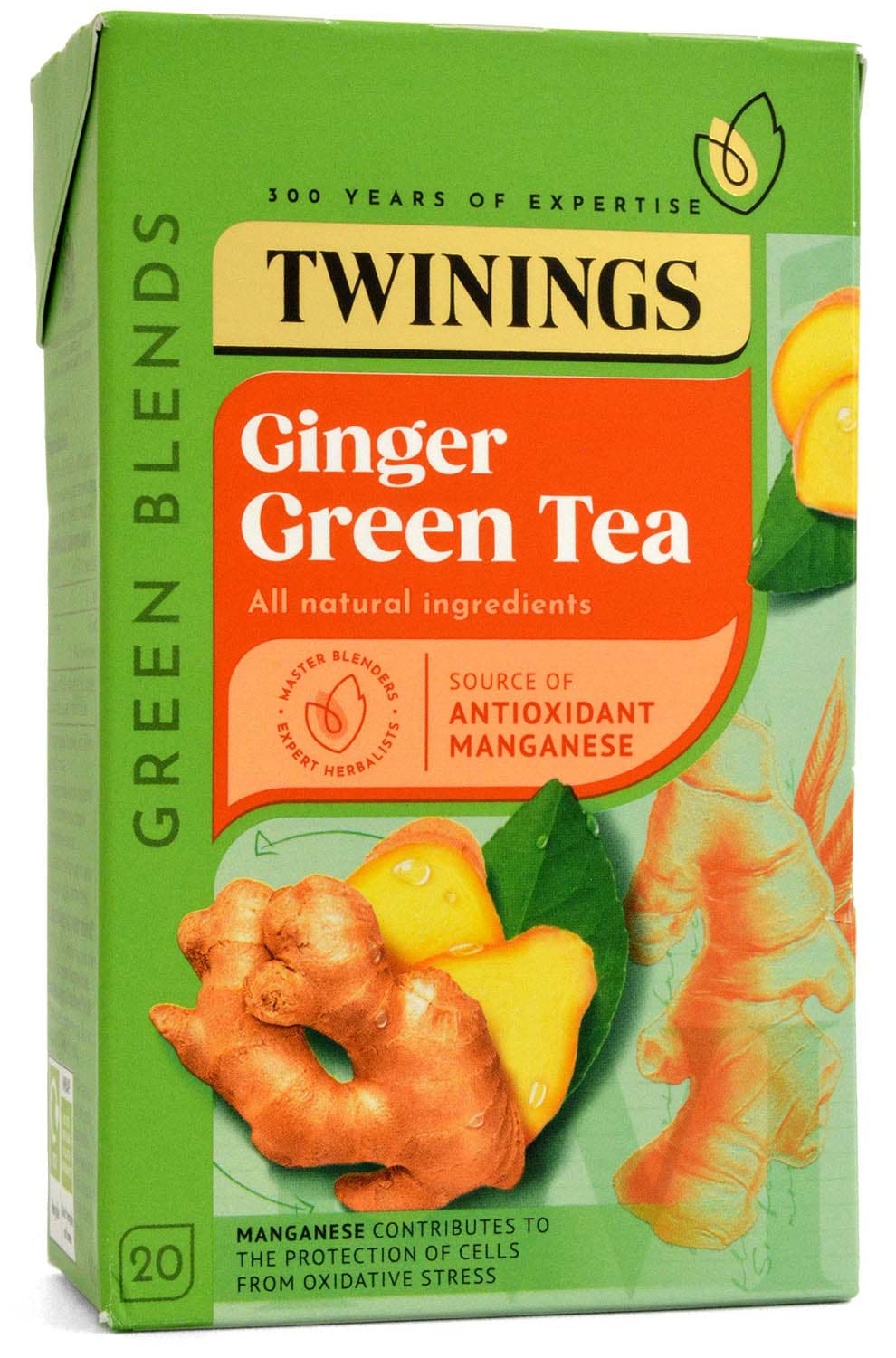 Bild von Twinings Ginger Green Tea 20 Tea Bags 40g