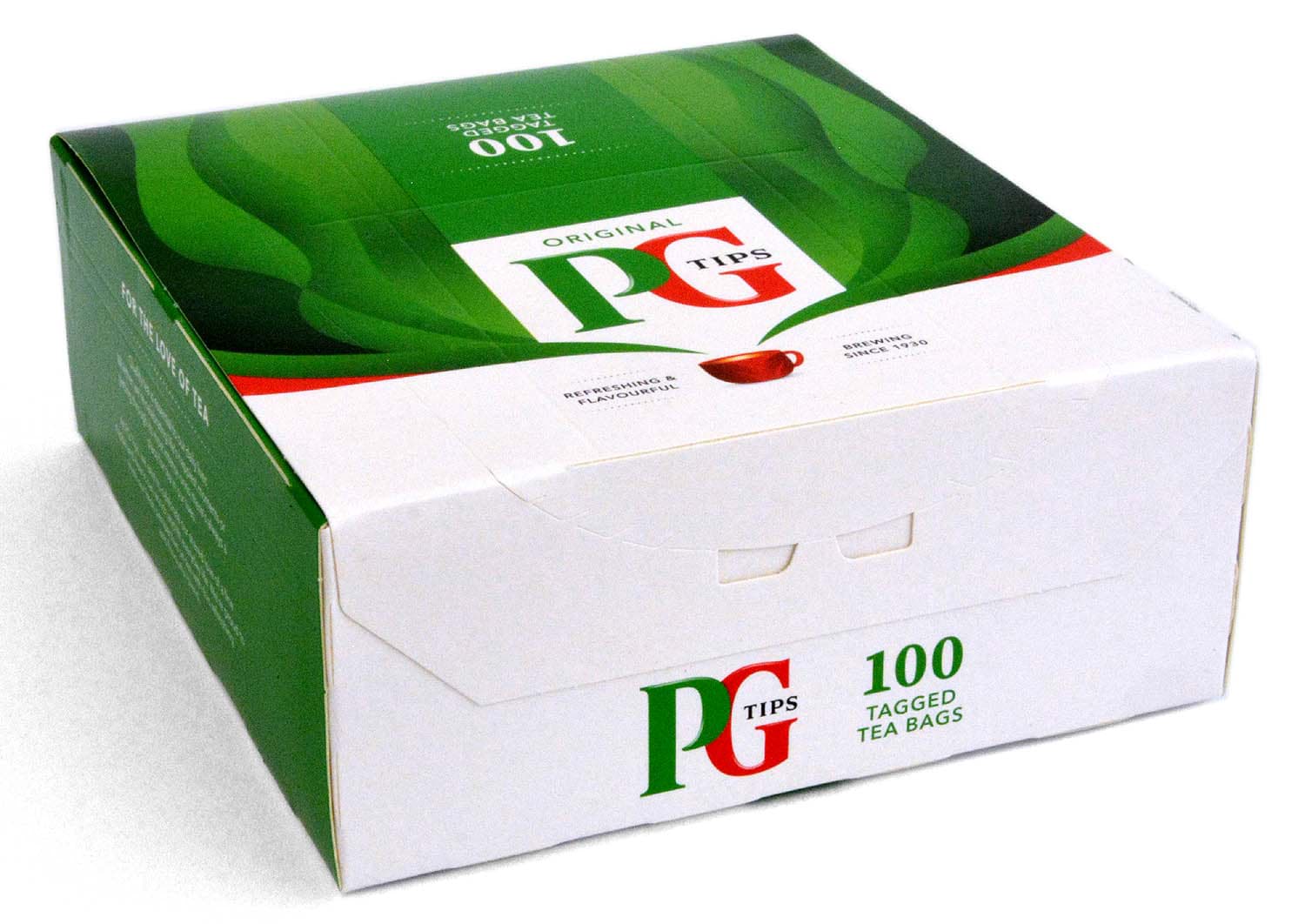 Bild von PG Tips 100 One Cup Tea Bags with Tags 250g