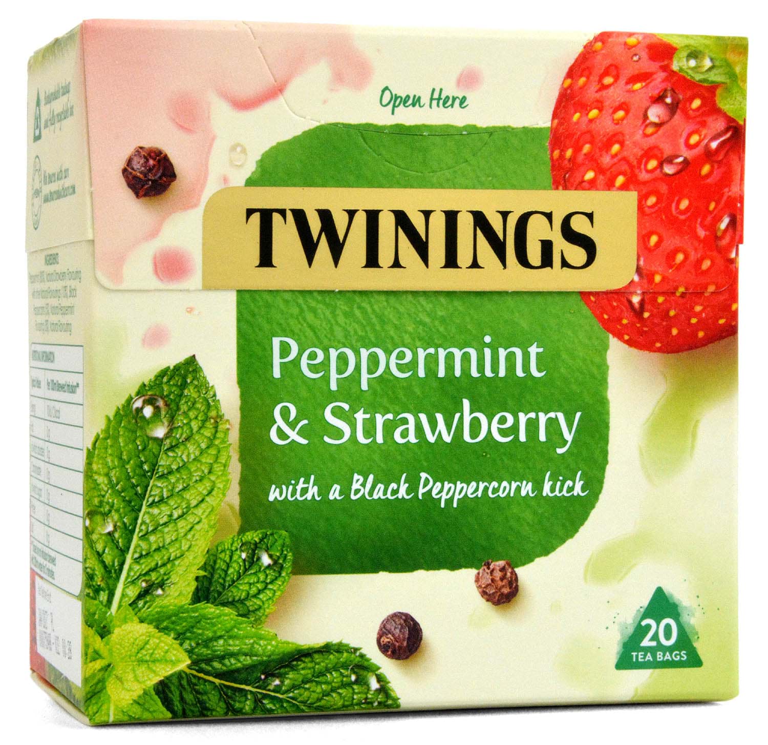 Bild von Twinings Peppermint & Strawberry Infusion 20 Tea Bags - 36g