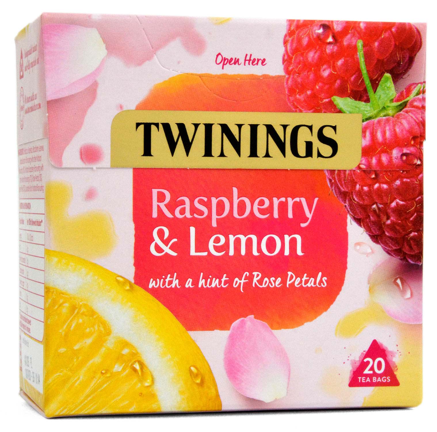 Bild von Twinings Raspberry & Lemon Infusion 20 Tea Bags - 40g