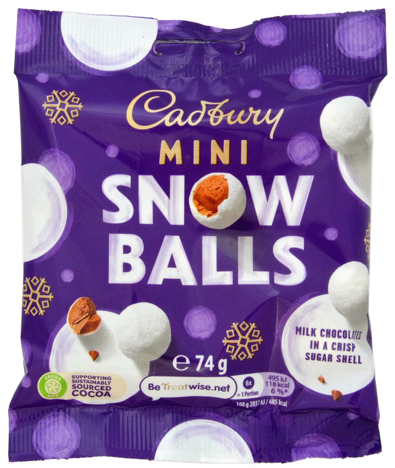 Bild von Cadbury Mini Snowballs 74g