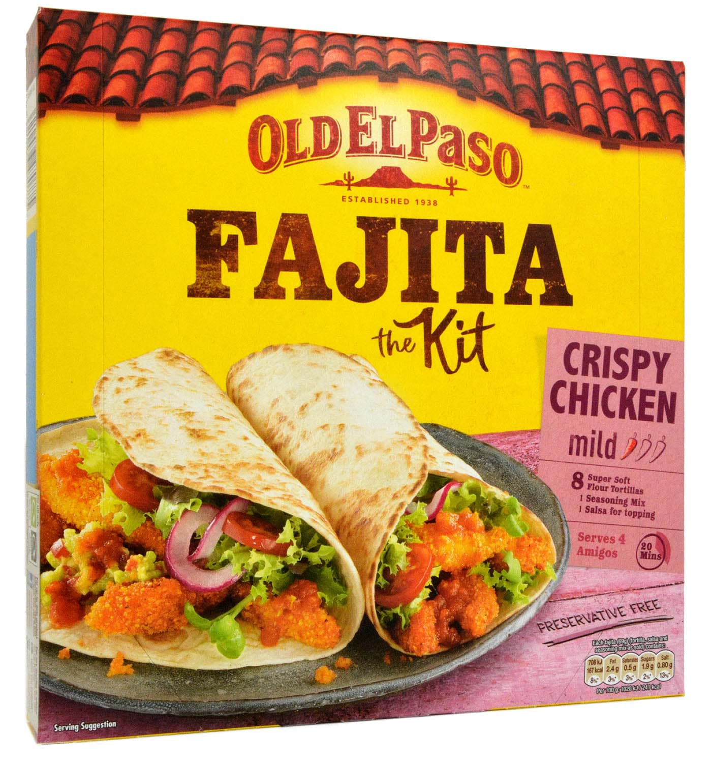 Bild von Old El Paso Fajita Kit Mild Crispy Chicken 555g