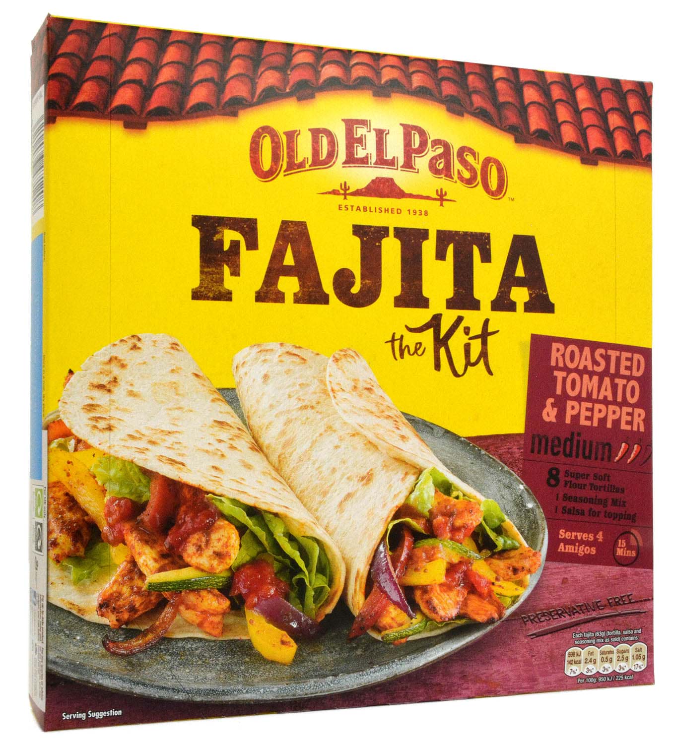 Bild von Old El Paso Fajita Kit Mild Roasted Tomato & Pepper 500g