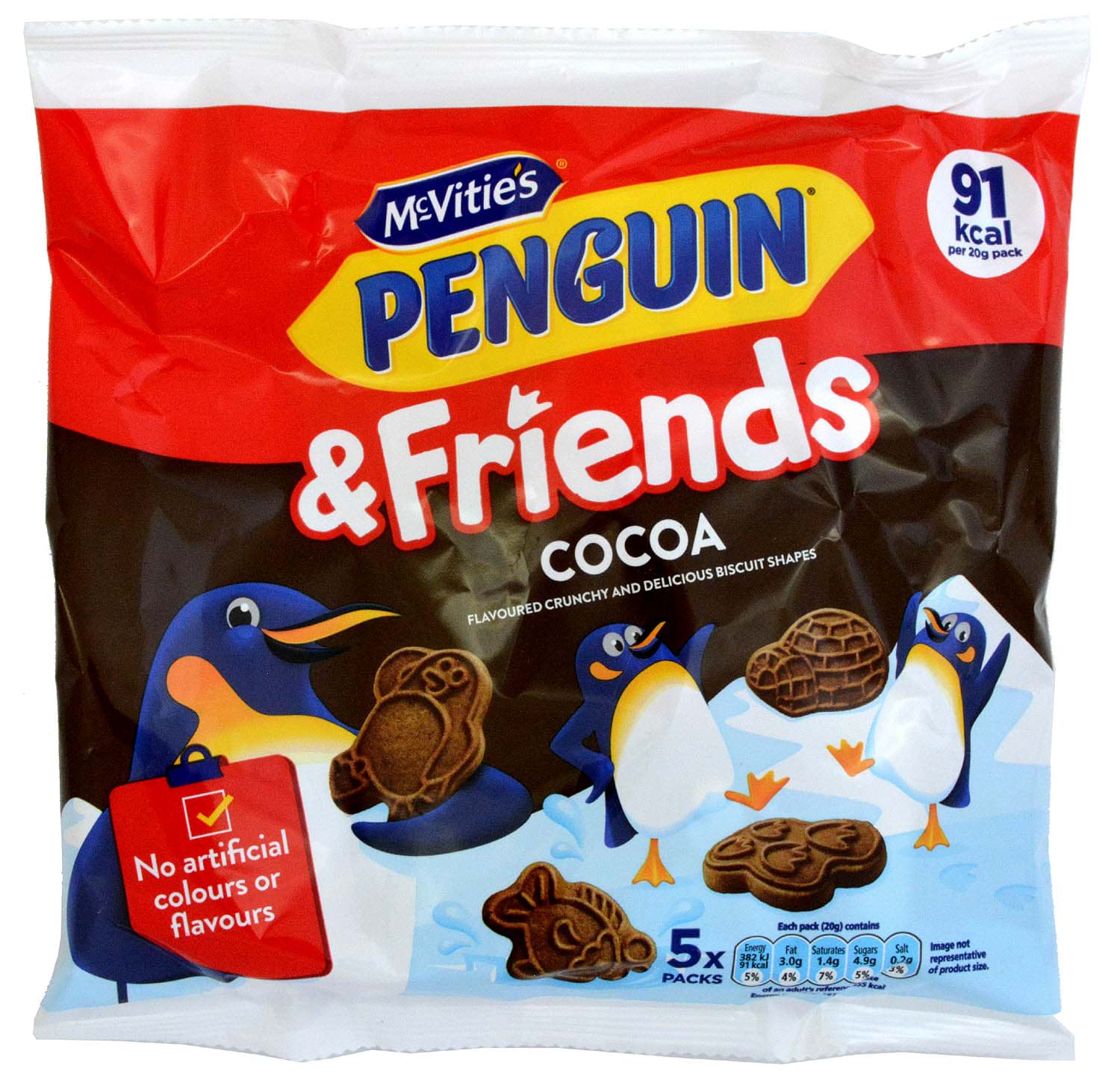 Bild von McVities Penguin & Friends Cocoa 5 x 20g