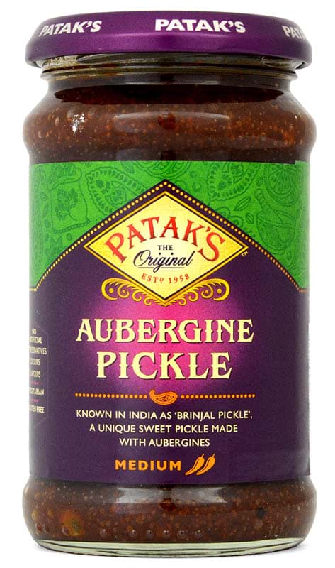 Bild von Pataks Aubergine (Brinjal) Pickle 283g