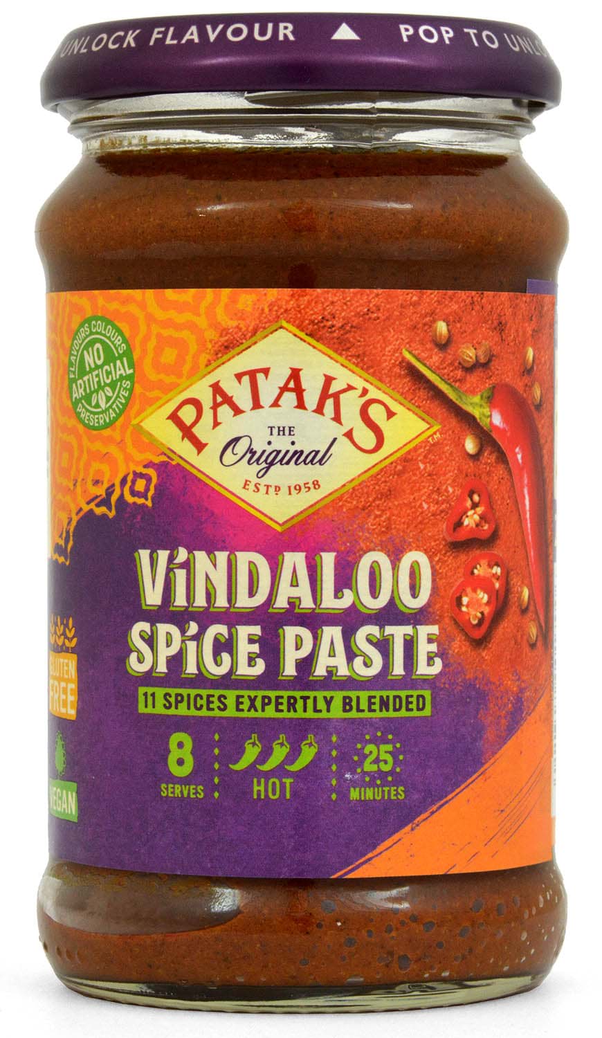 Bild von Pataks Vindaloo Curry Paste 283g
