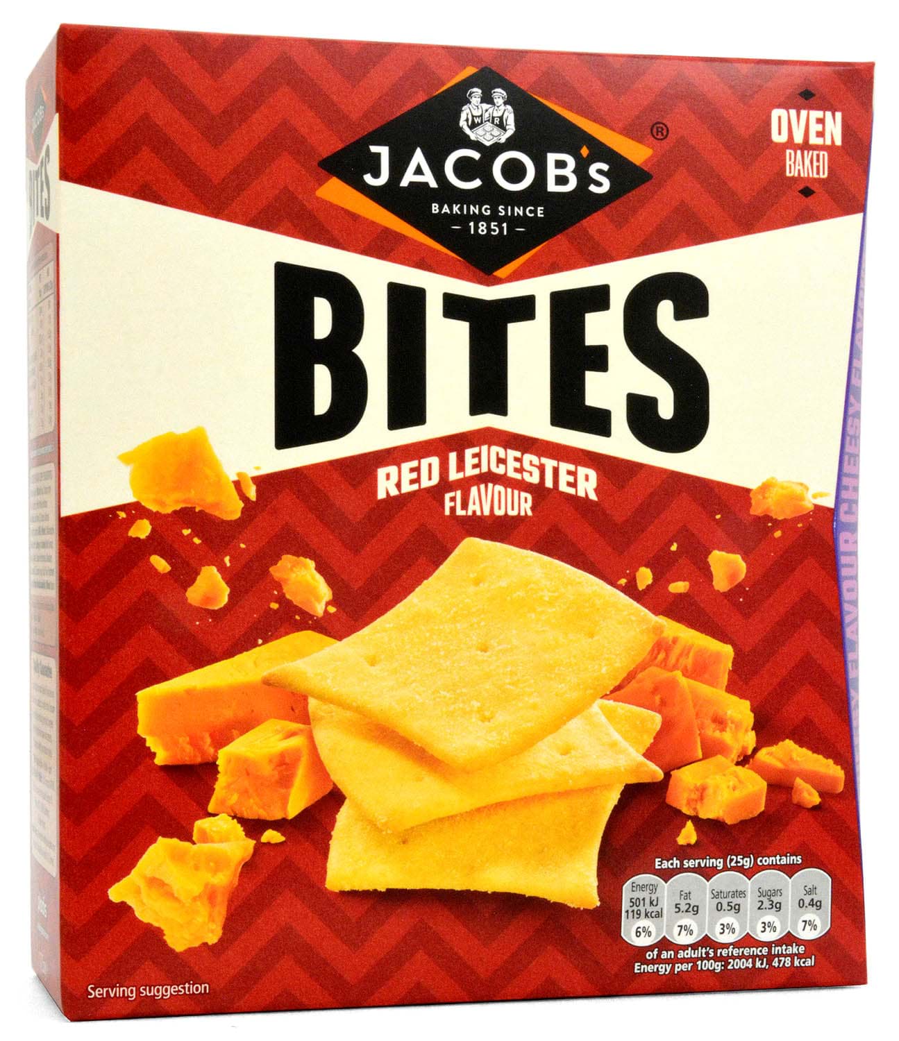 Bild von Jacobs Bites Red Leicester 125g