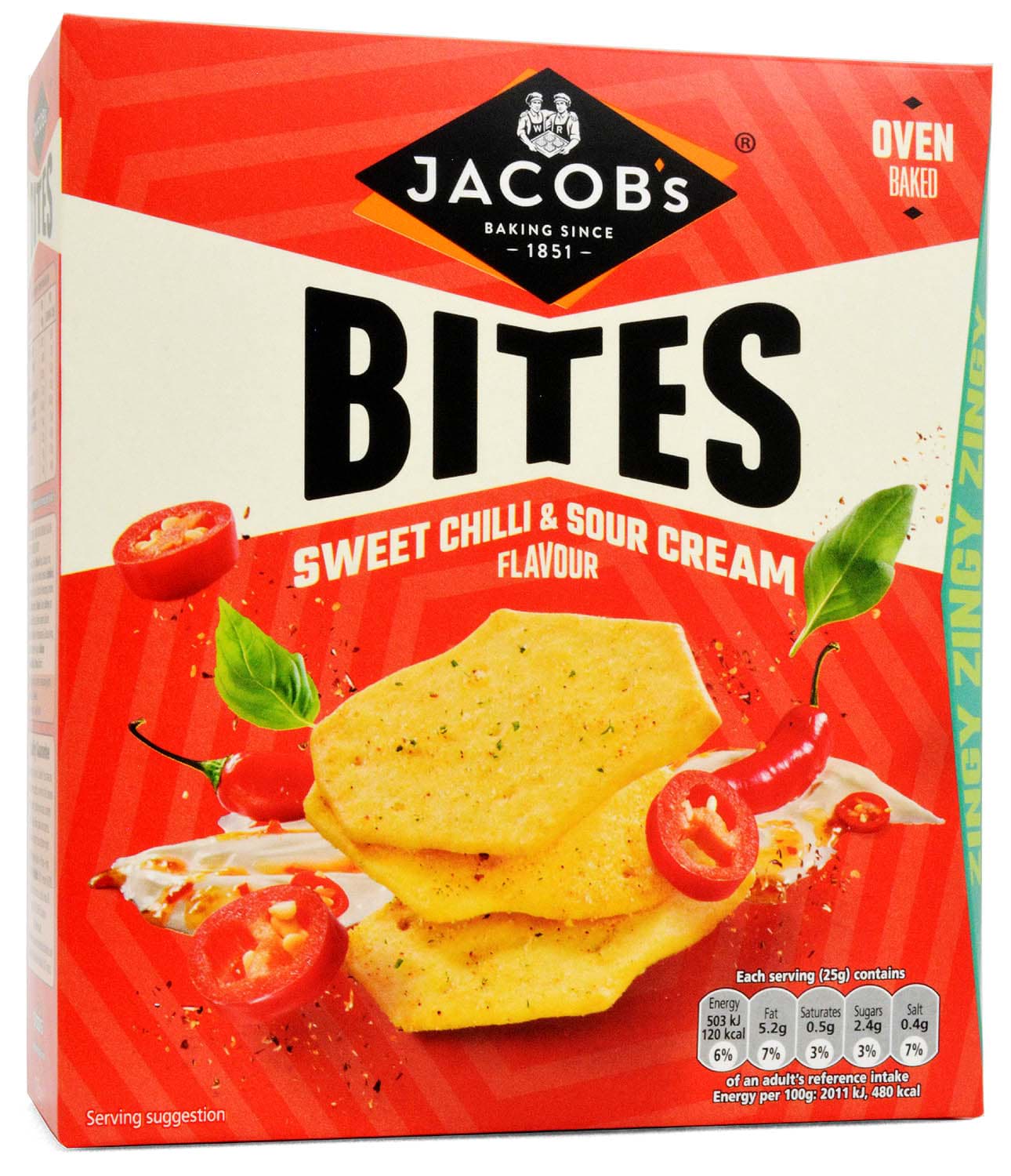 Bild von Jacobs Bites Sweet Chilli & Sour Cream 125g