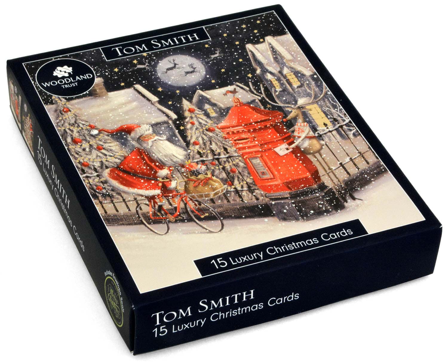 Bild von Tom Smith 15 Santa Luxury Christmas Cards 13 x 16 cm