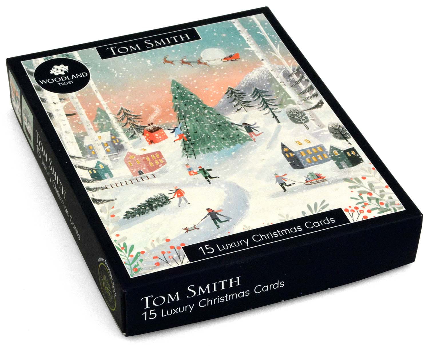 Bild von Tom Smith 15 Christmas Village Luxury Cards 13 x 16 cm