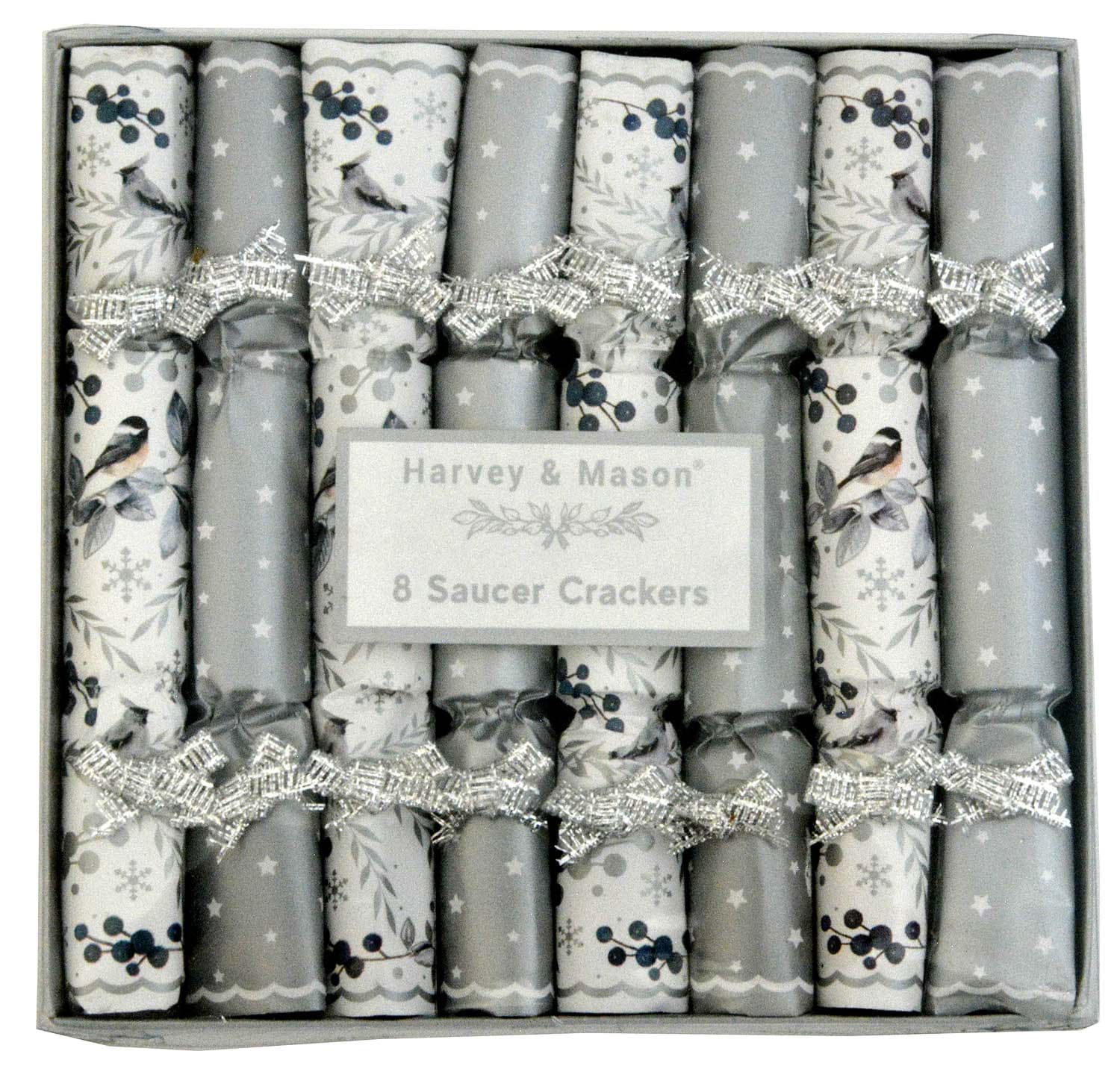 Bild von Harvey & Mason 8 Saucer Crackers Silver