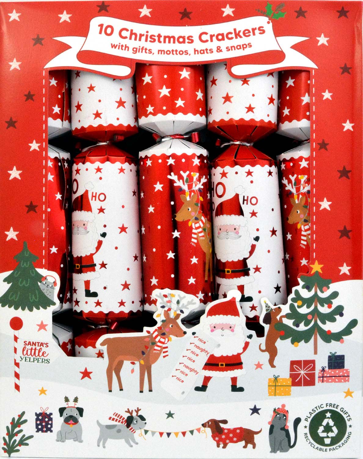 Bild von 10 Family Christmas Crackers Santa´s Little Yelpers
