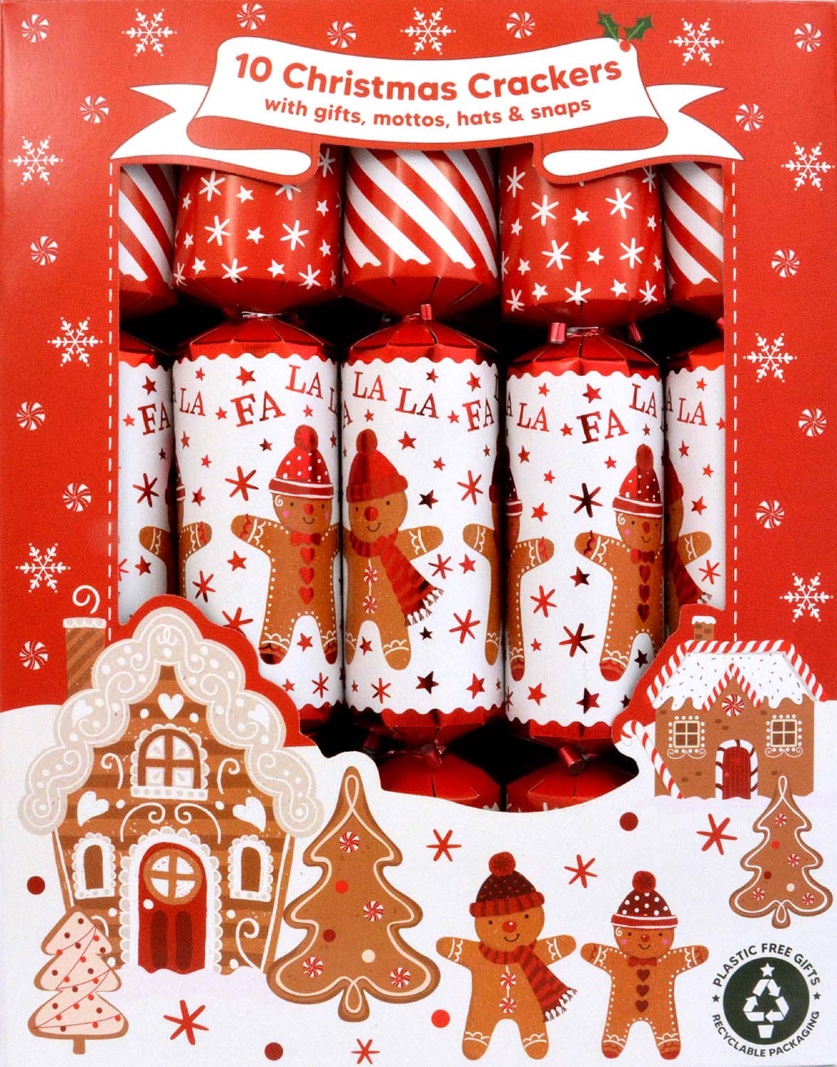 Bild von 10 Family Christmas Crackers Gingerbread