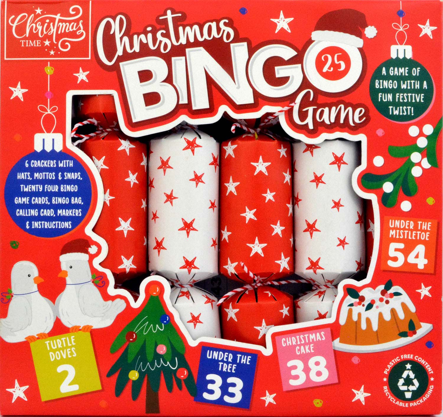Bild von 6 Christmas Crackers Bingo