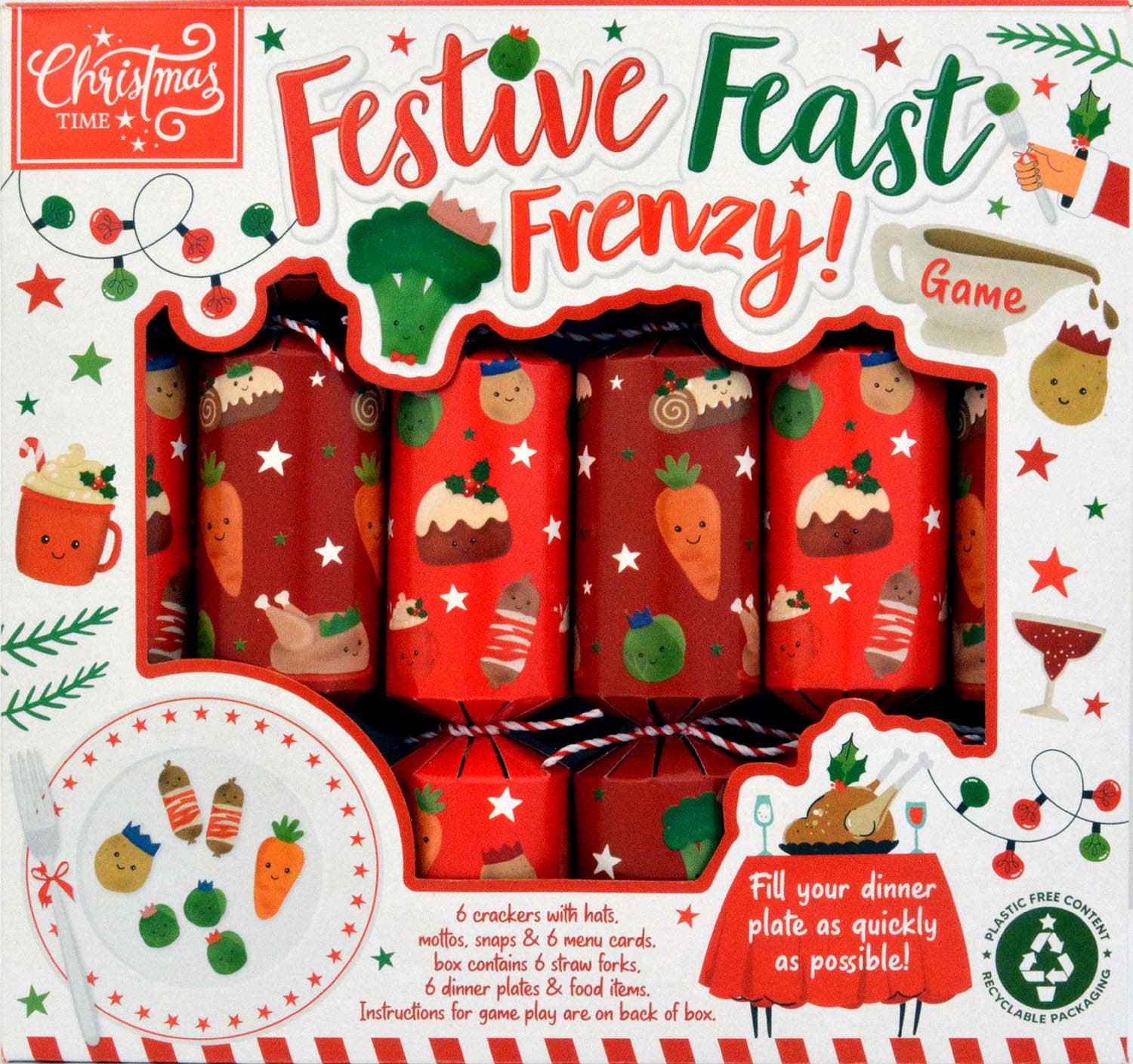 Bild von 6 Christmas Crackers Festive Feast Frenzy