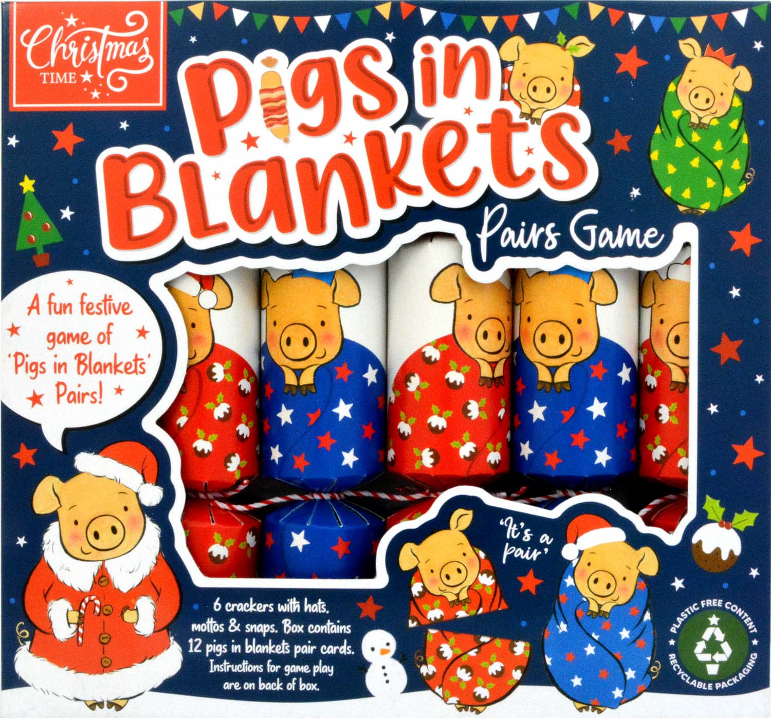 Bild von 6 Christmas Crackers Pigs in Blankets