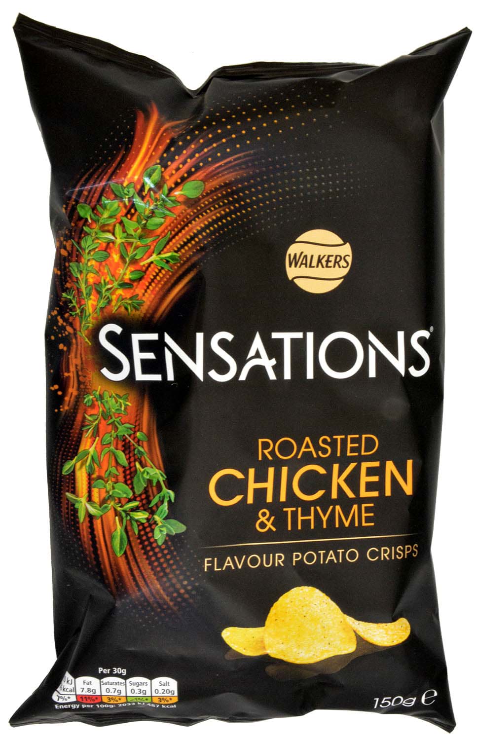 Bild von Sensations Roasted Chicken & Thyme Crisps 150g