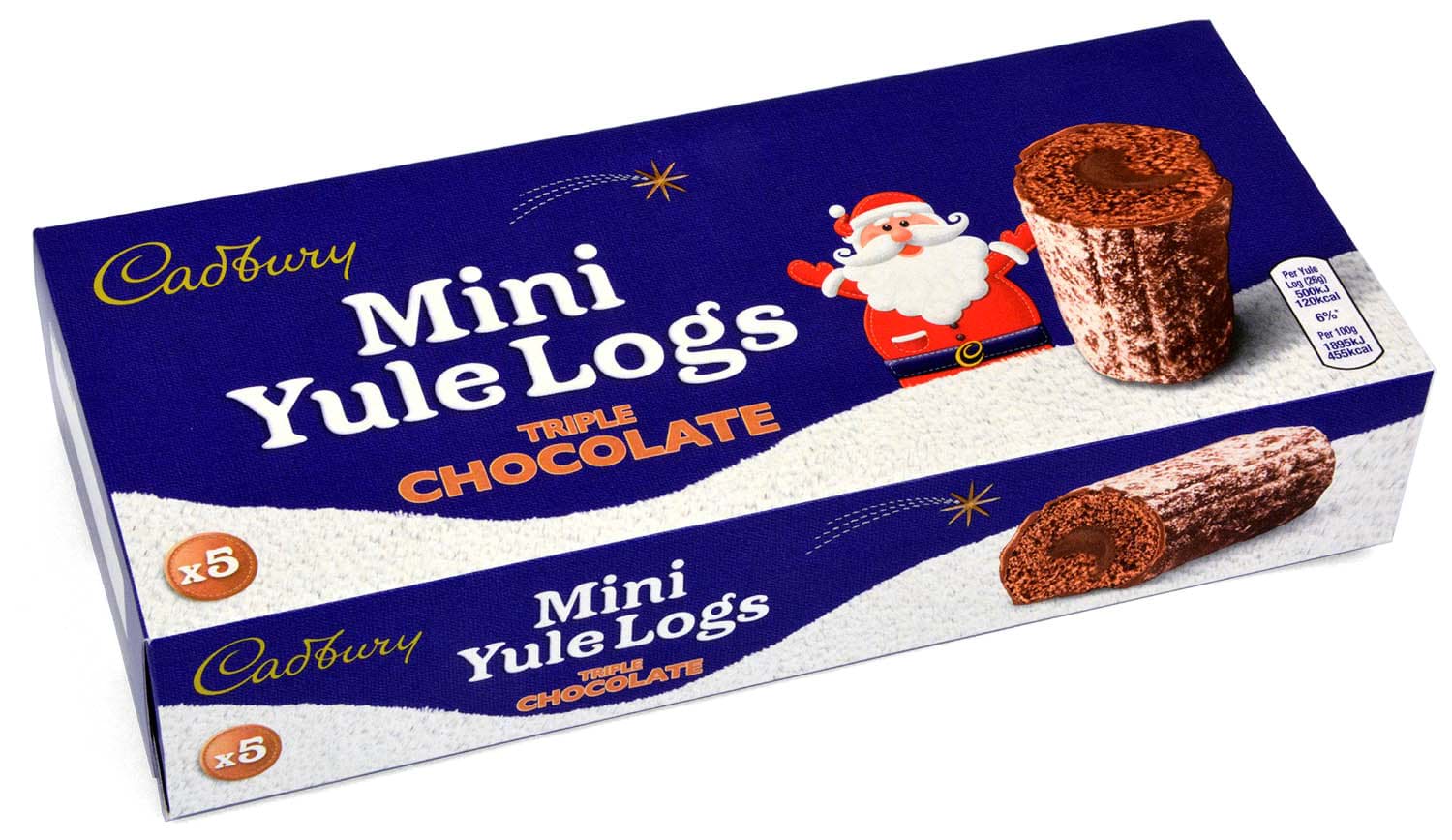Bild von Cadbury 5 Mini Yule Logs 130g MHD 13/12/25