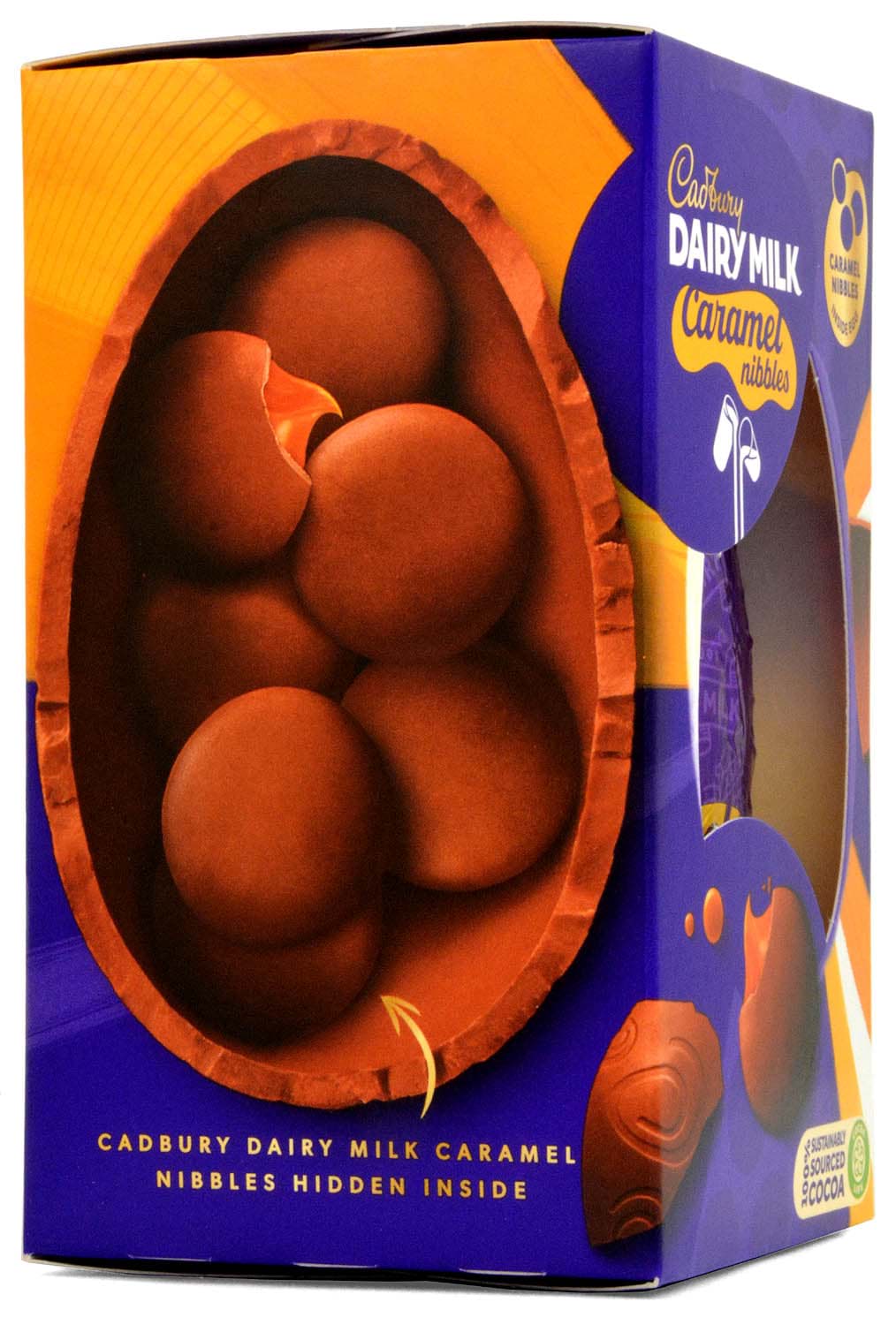 Bild von Cadbury Small Dairy Milk Caramel Nibbles Egg 88g