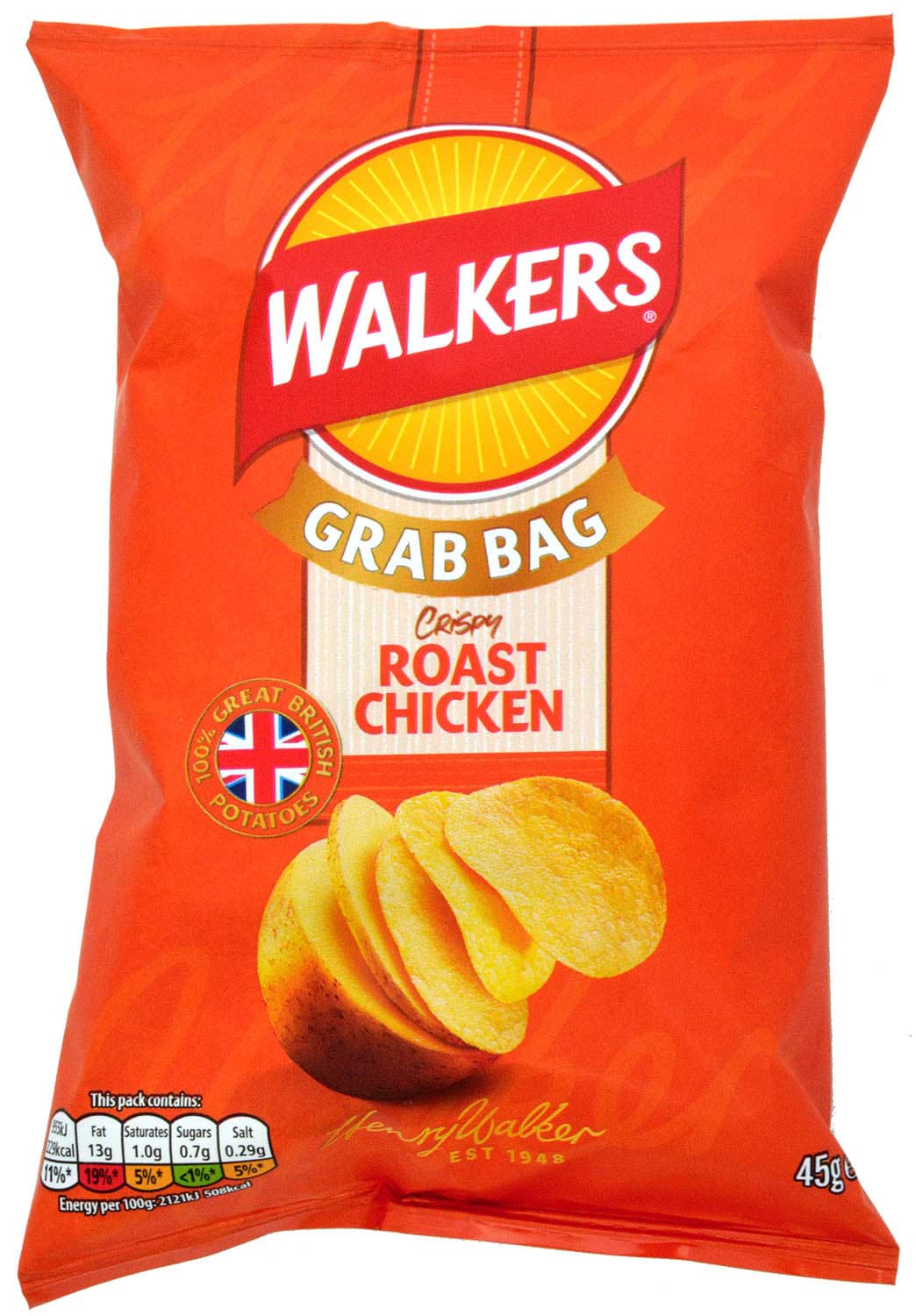 Bild von Walkers Roast Chicken Crisps 45g
