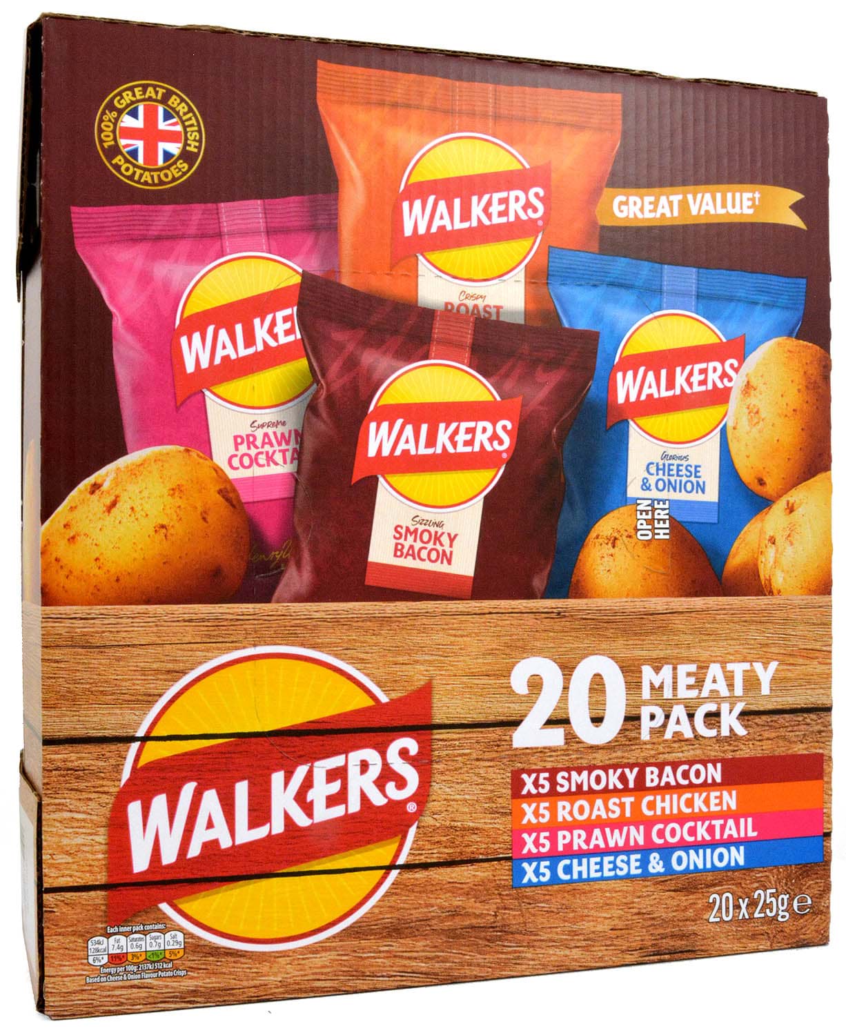 Bild von Walkers 20er-Box Meaty Variety 20 x 25g