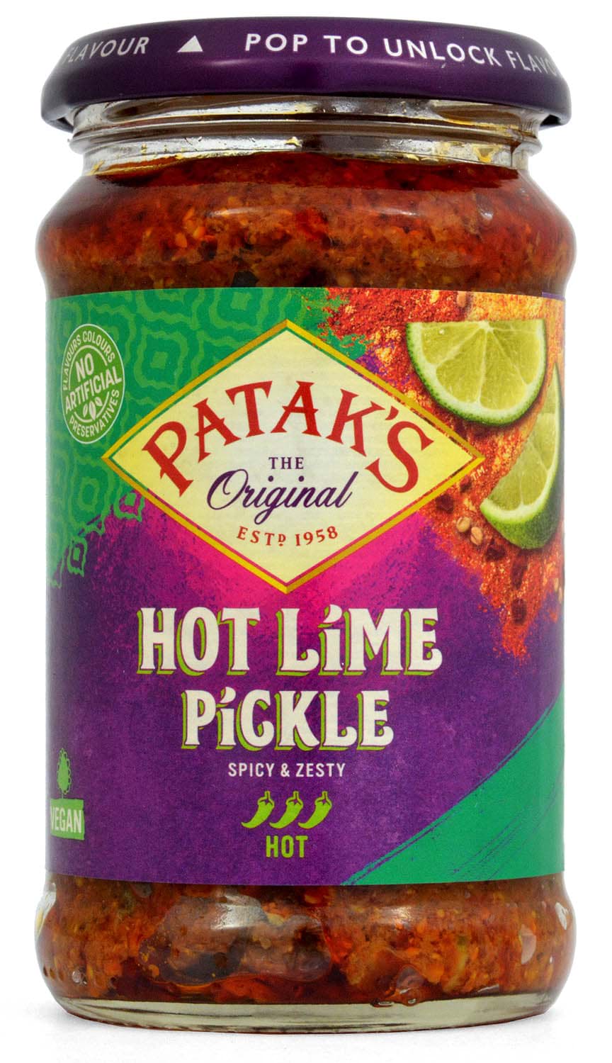 Bild von Pataks Hot Lime Pickle 283g