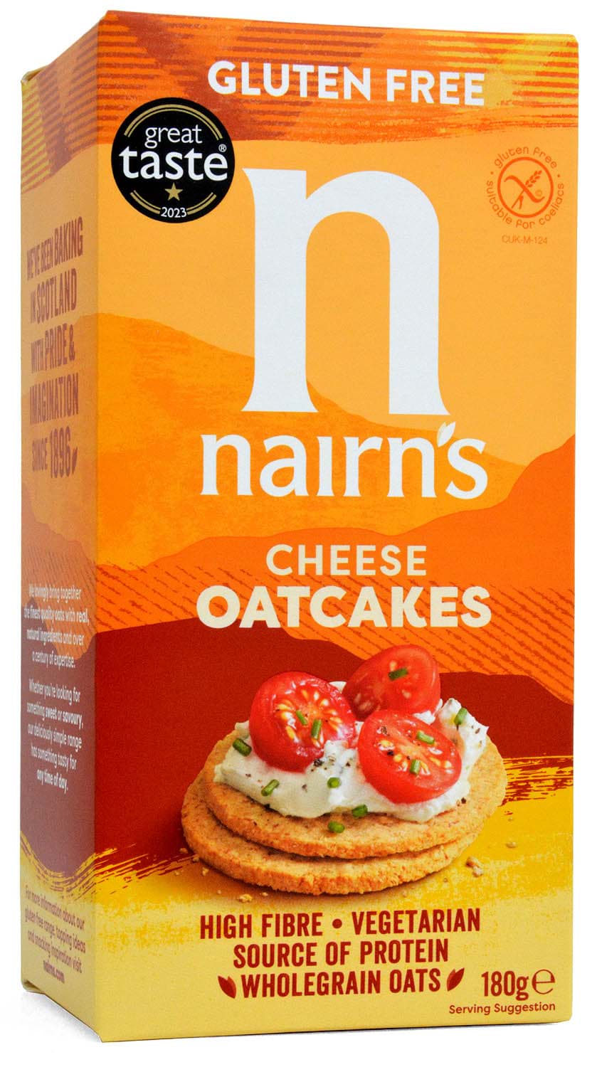 Bild von Nairns Gluten Free Cheese Oatcakes 180g