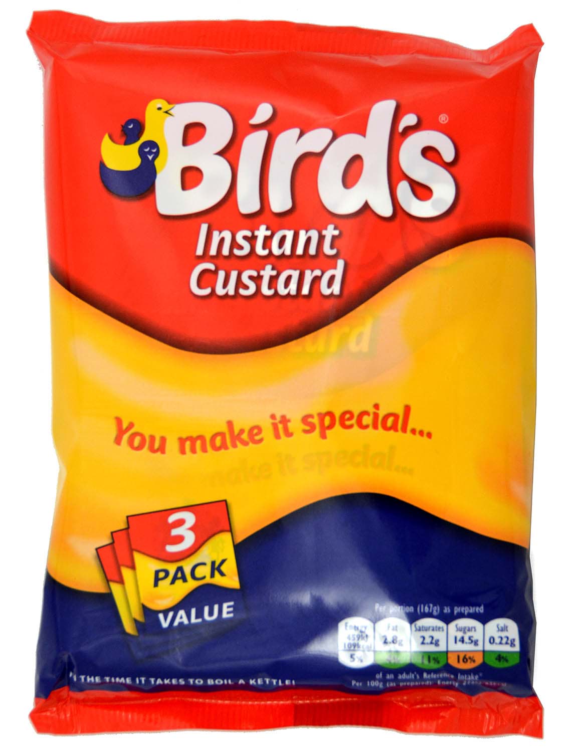 Bild von Birds Instant Custard 3 x 75g