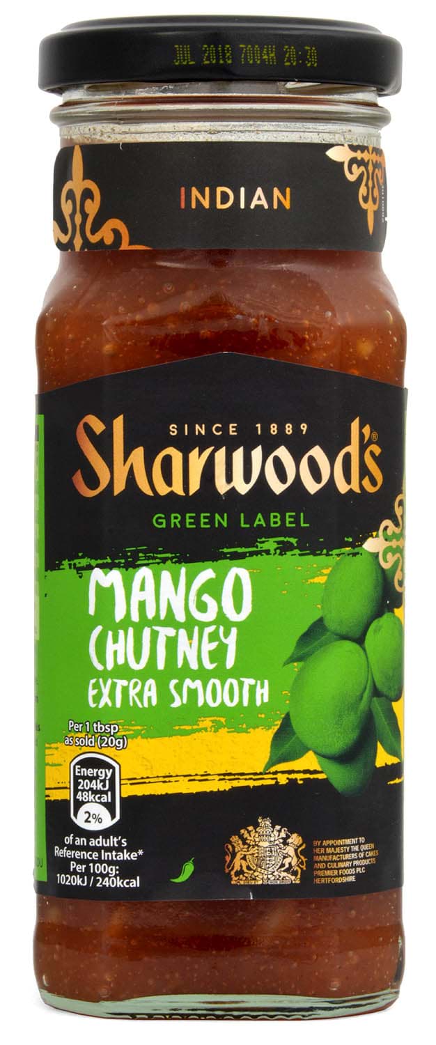 Bild von Sharwoods Green Label Mango Chutney Smooth 360g MHD 06/26
