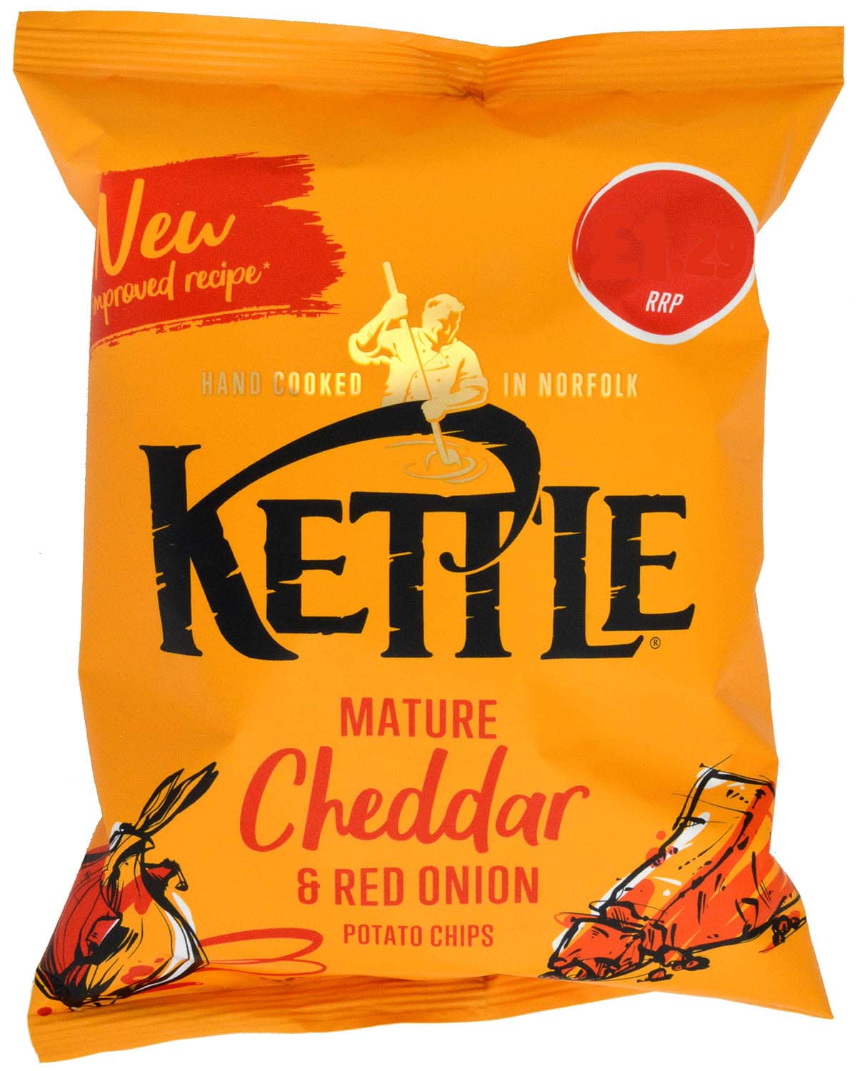 Bild von Kettle Chips Mature Cheddar & Red Onion 80g