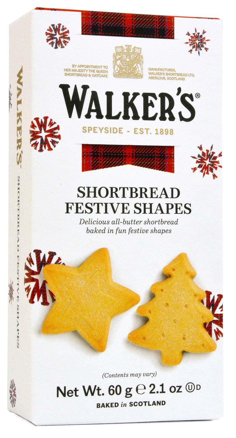 Walkers Shortbread Festive Shapes 60g