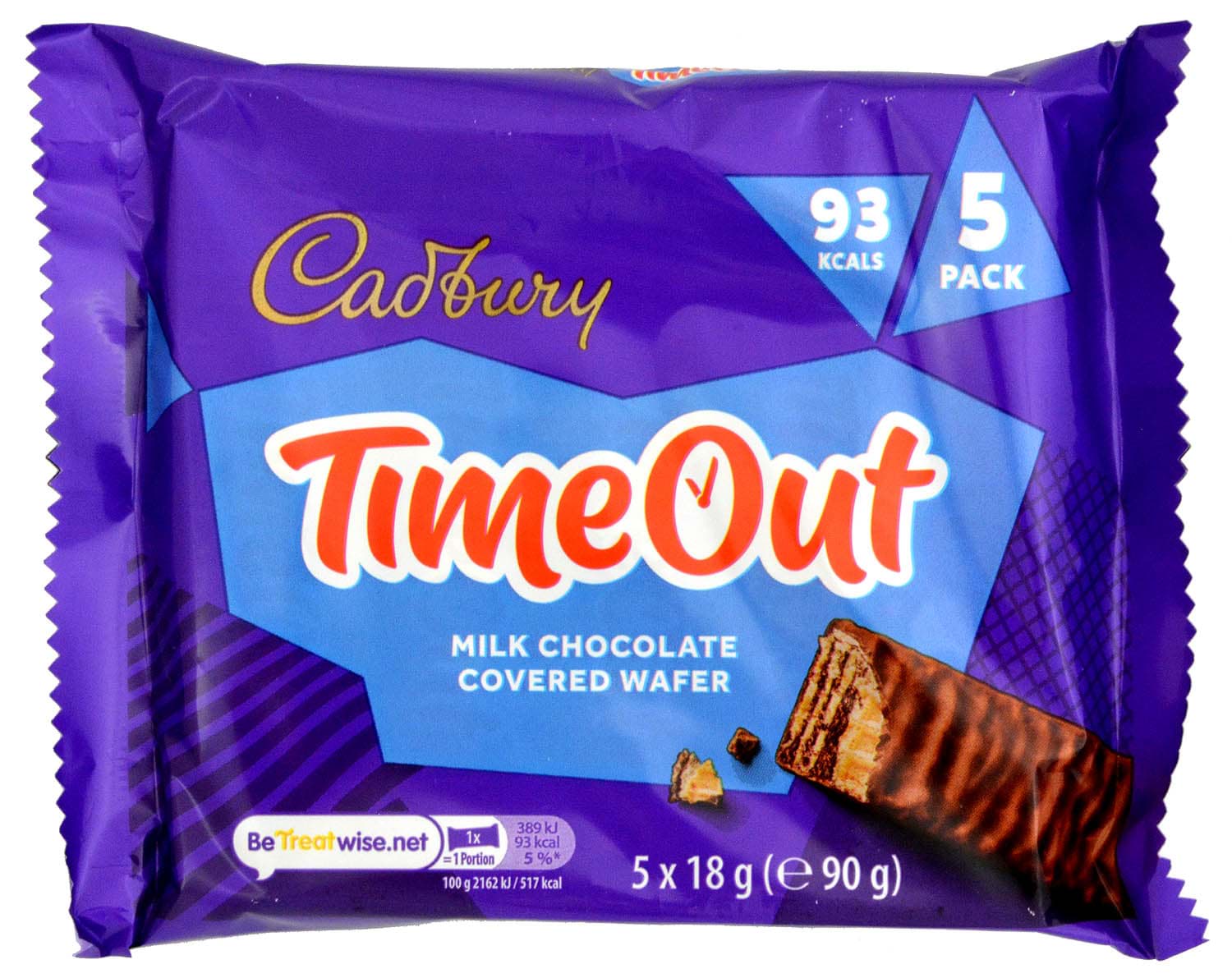 Cadbury TimeOut 5 Riegel 90g