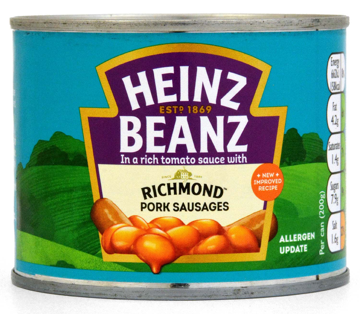 MHD 07/26 Heinz Beanz Baked Beans & Richmond Pork Sausages 200g