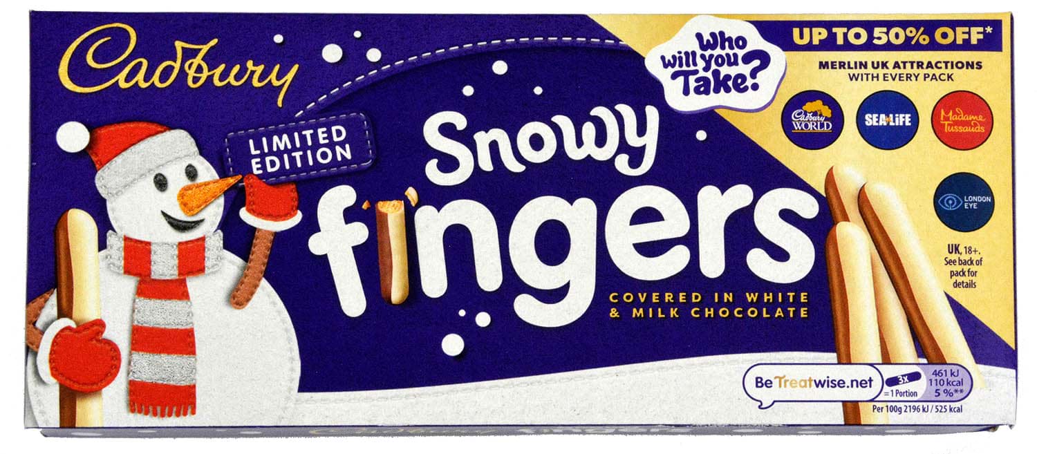 Cadbury Snowy Fingers 115g