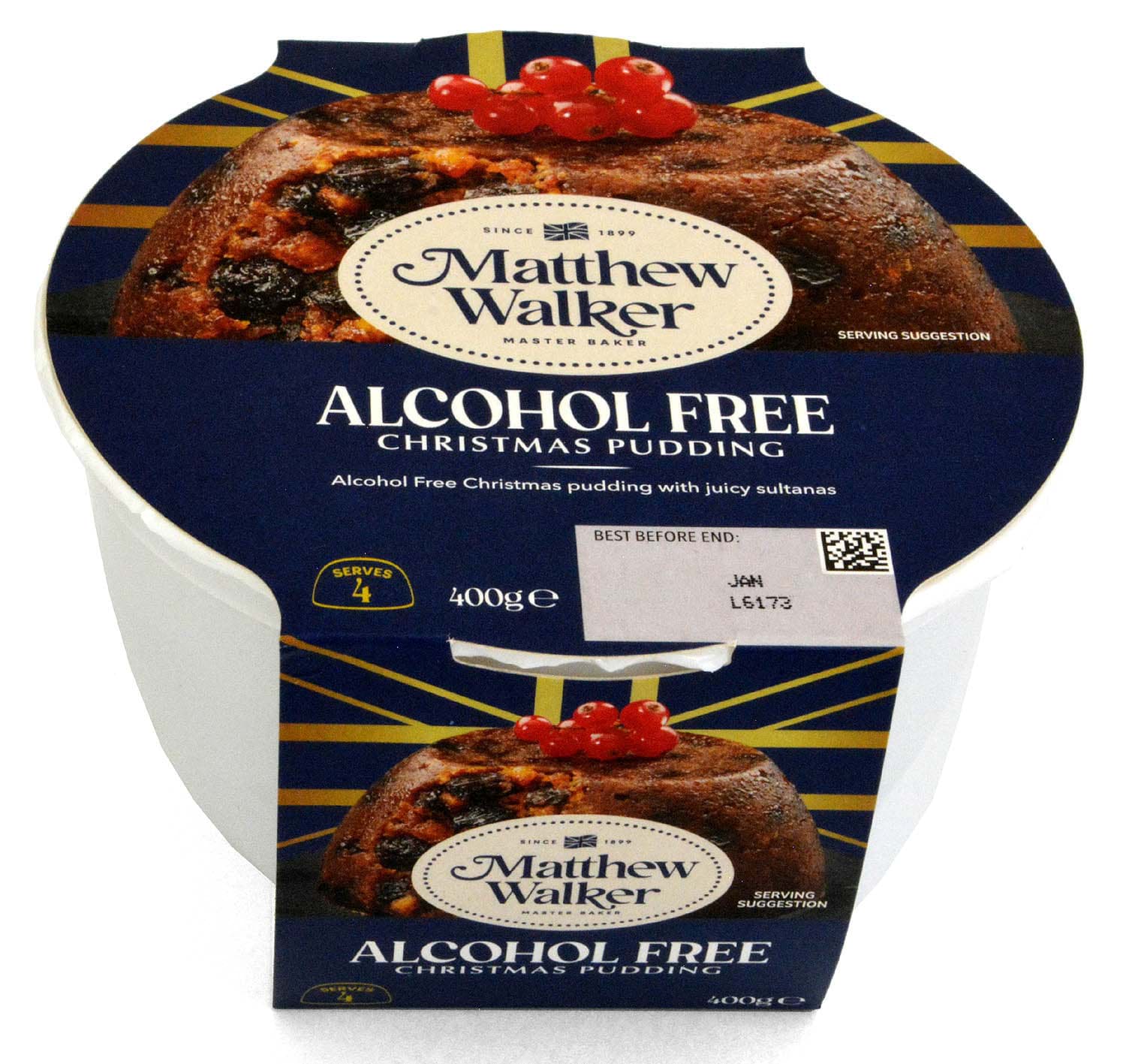 Matthew Walker Alcohol Free Christmas Pudding 400g