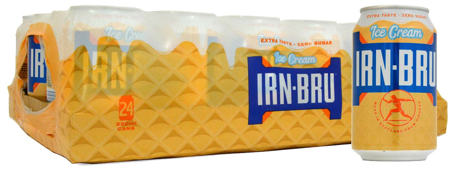 Barr Irn-Bru Zero Ice Cream Cans 24 x 330ml