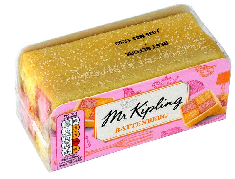 Mr. Kipling Battenberg Cake