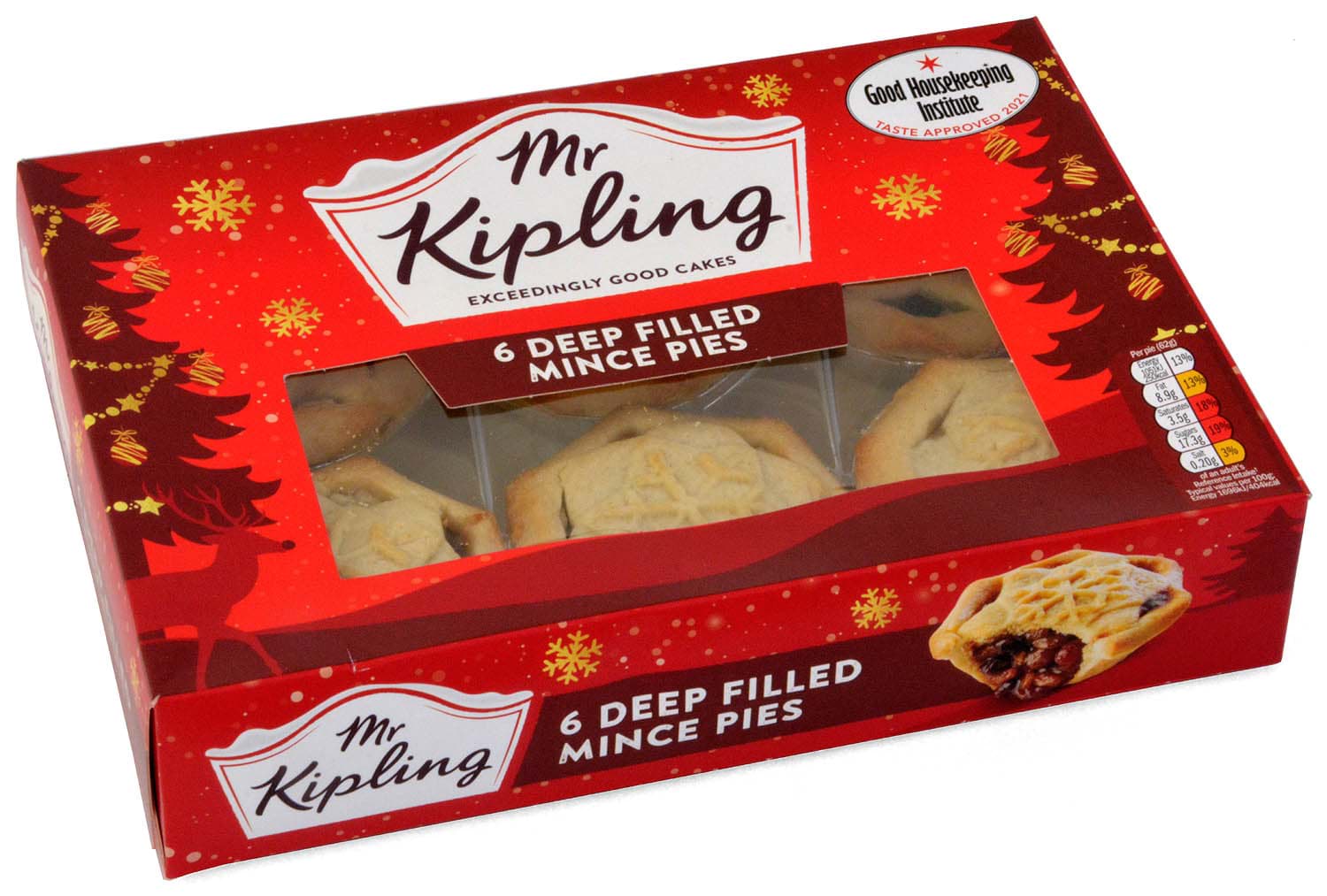 Mr. Kipling 6 Deep Filled Mince Pies MHD 24/10/26