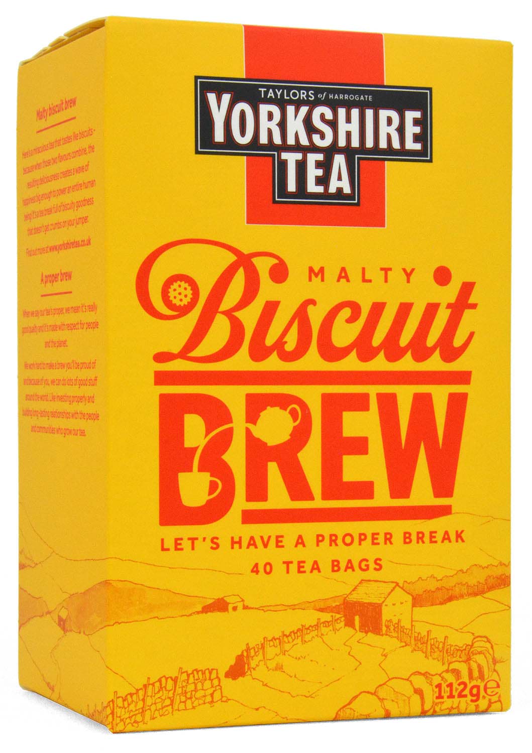Yorkshire Tea Malty Biscuit Brew 40 Bags 112g