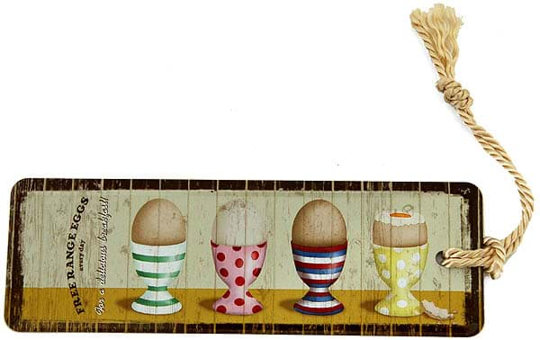 Bild von Bookmark / Lesezeichen ´Free Range Eggs´